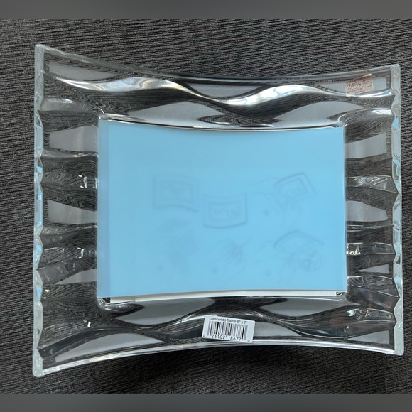 Cristal D’Arques 24% Lead Crystal - Curved picture frame picture Frame  5x7 - Picture 4 of 7